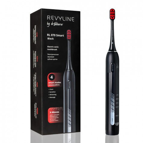 Электрическая звуковая зубная щётка Revyline RL 070 Black by Dr. Baburov