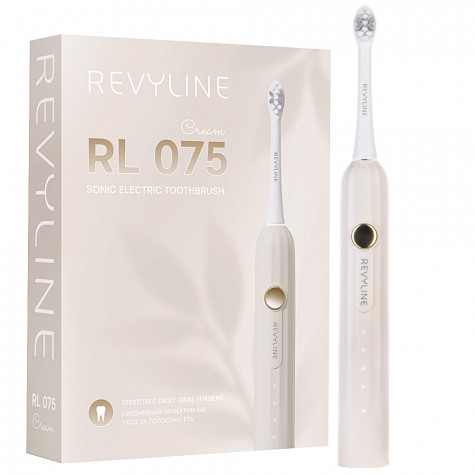 Электрическая звуковая зубная щётка Revyline RL 075 Cream